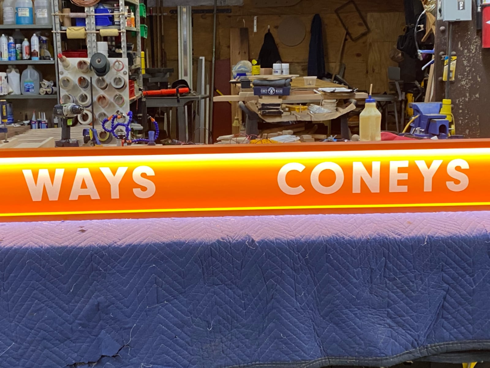 Testing LEDs in the painted fascia