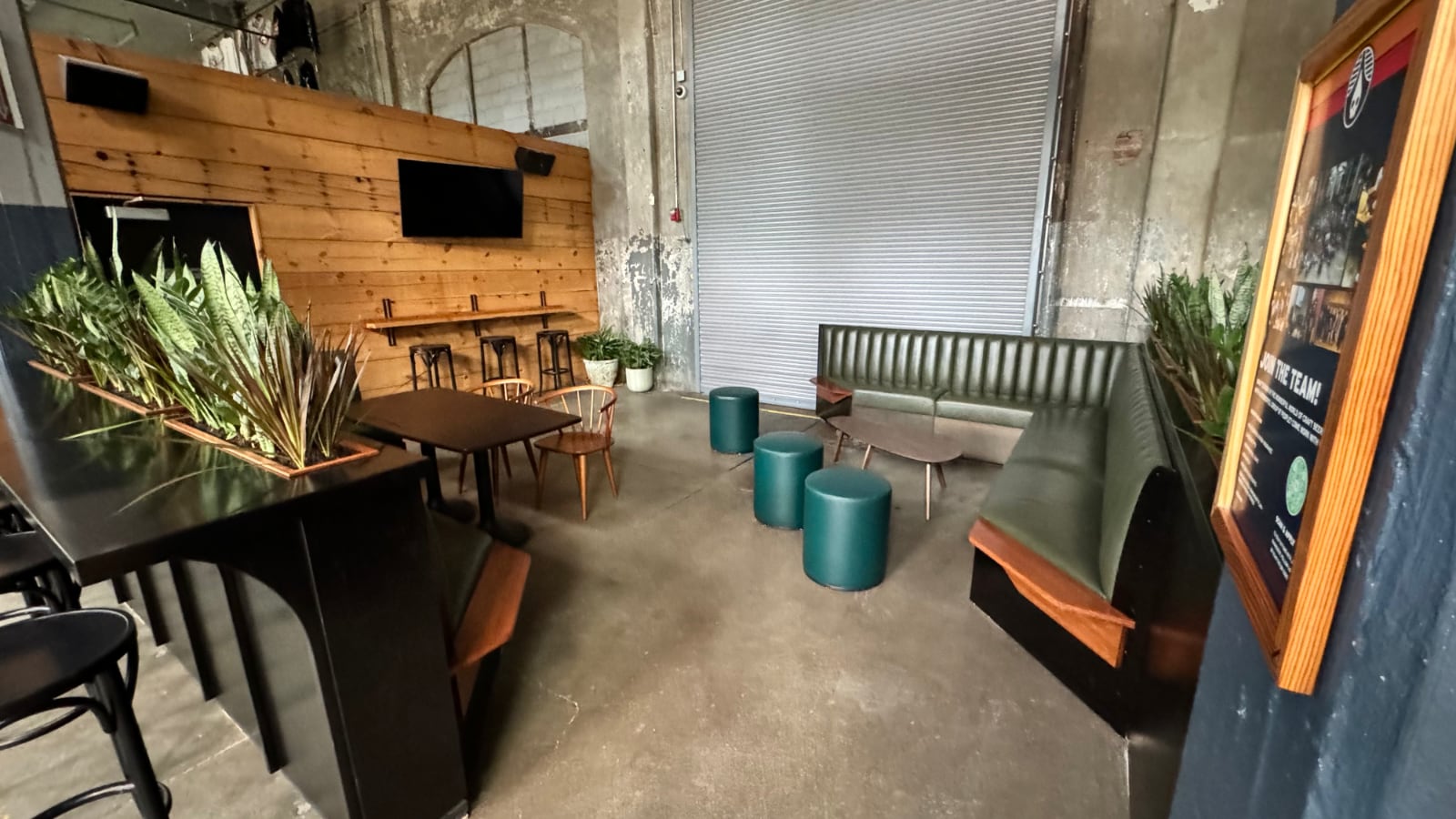 Interior of lounge with seating